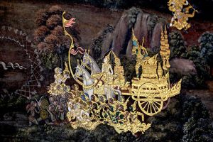 Ancient Paintings Royal Palace  Bangkok 